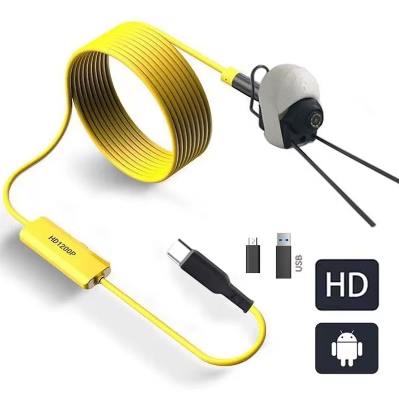 Yellow Cable Fish Finder Sonar - Fishing Boat Depth Finder reseña y precio