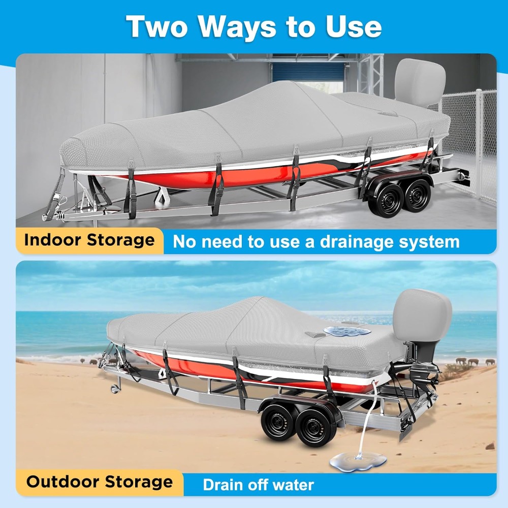 Boat Cover 20-22ft, 1200D Wate - Fishing Boat Cover reseña y precio
