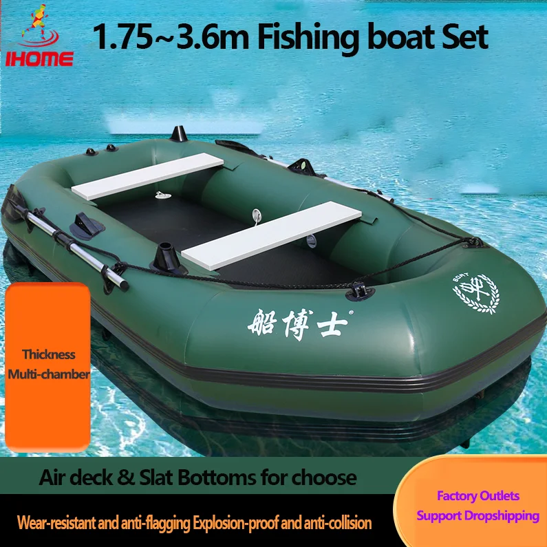 1.75~3.6m Green Fishing Kayak  - Fishing Boat Trailer reseña y precio