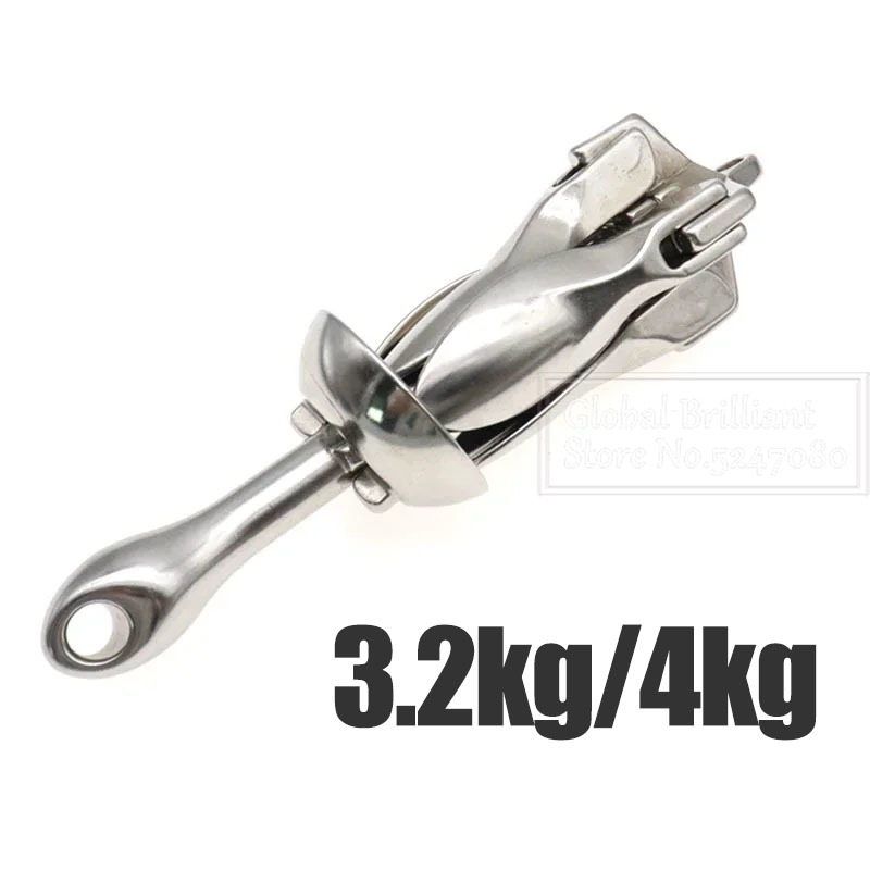 3.2KG/4KG Boat Stainless Steel - Fishing Boat Anchor reseña y precio