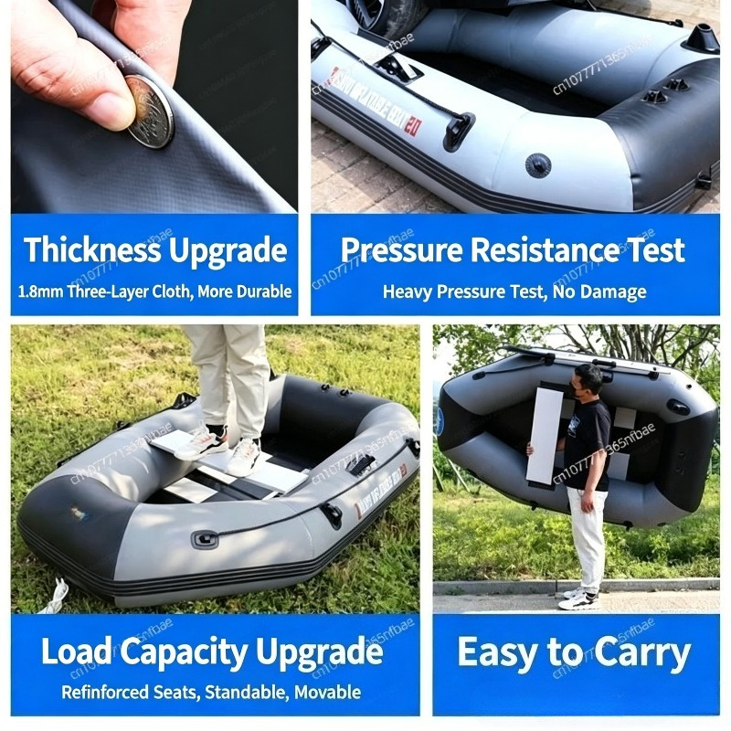 1.75m Rubber Inflatable Boat A - Fishing Boat Inflatable reseña y precio