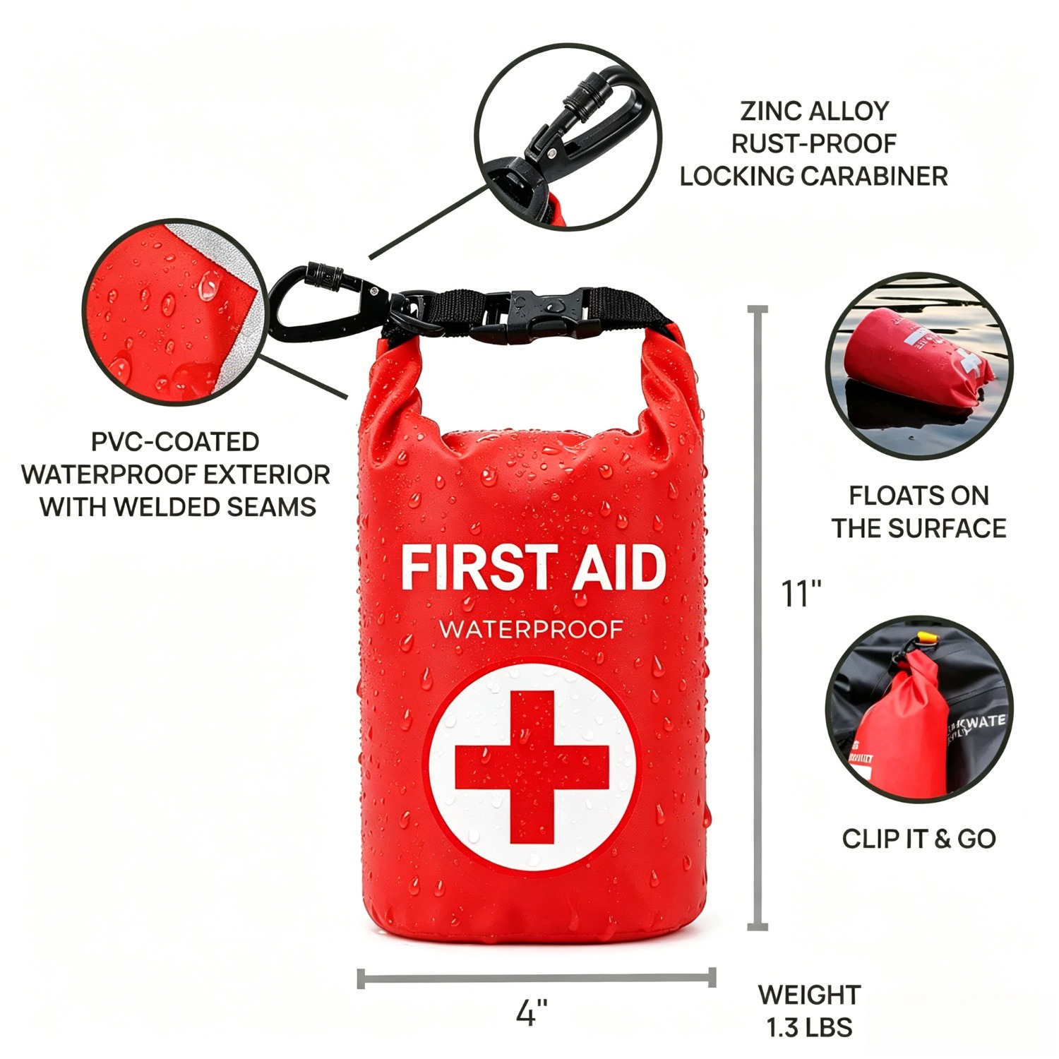 2L Waterproof First Aid Bag Ro - Fishing Boat Paddle reseña y precio