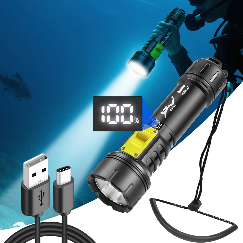 New XHP70 Diving Flashlight IP - Fishing Boat Cover reseña y precio