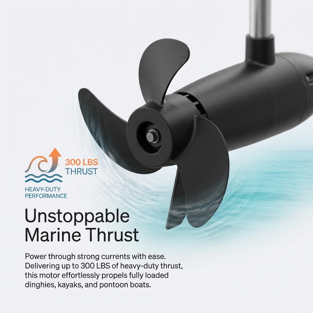 240LBS 300LBS High Thrust Brus - Fishing Boat Outboard Motor reseña y precio
