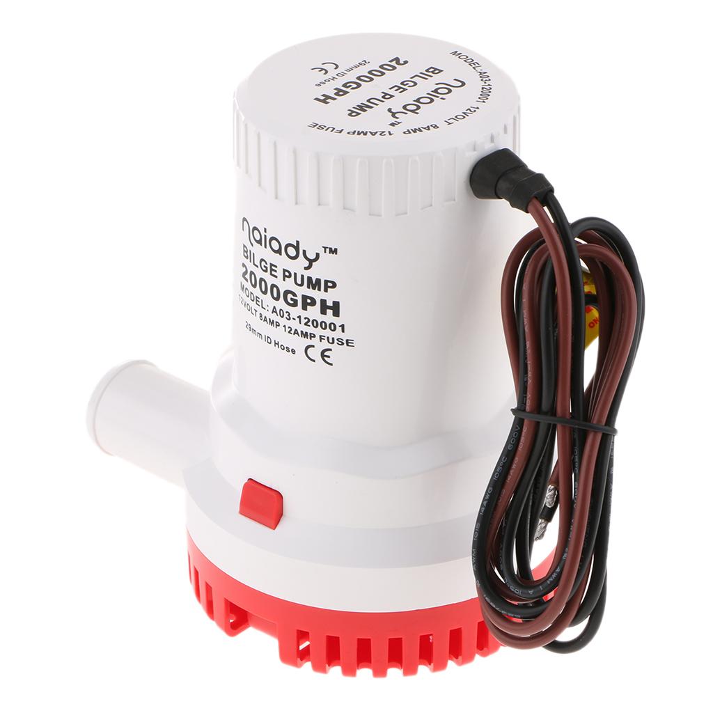 Electric Bilge Pump 2000GPH Su - Fishing Boat Bilge Pump reseña y precio