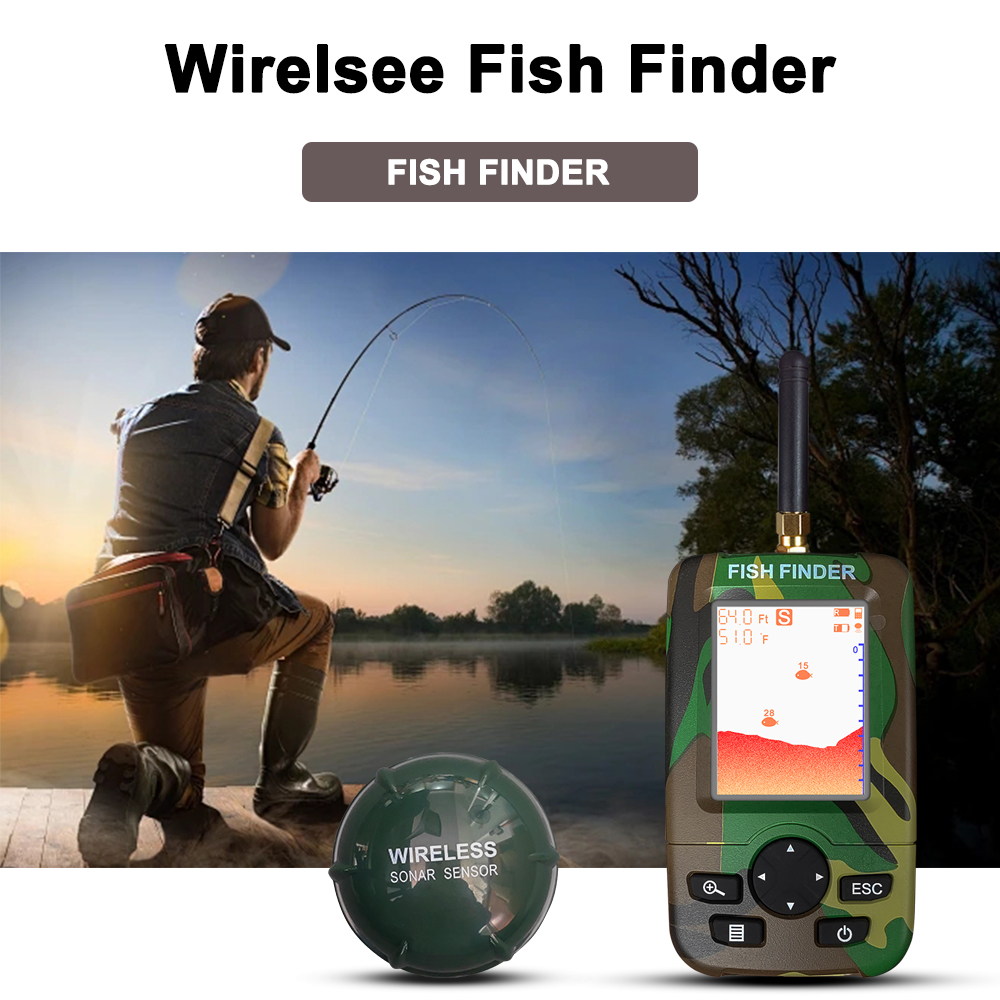 Smart Portable Sonar Fish Find - Fishing Boat Depth Finder reseña y precio