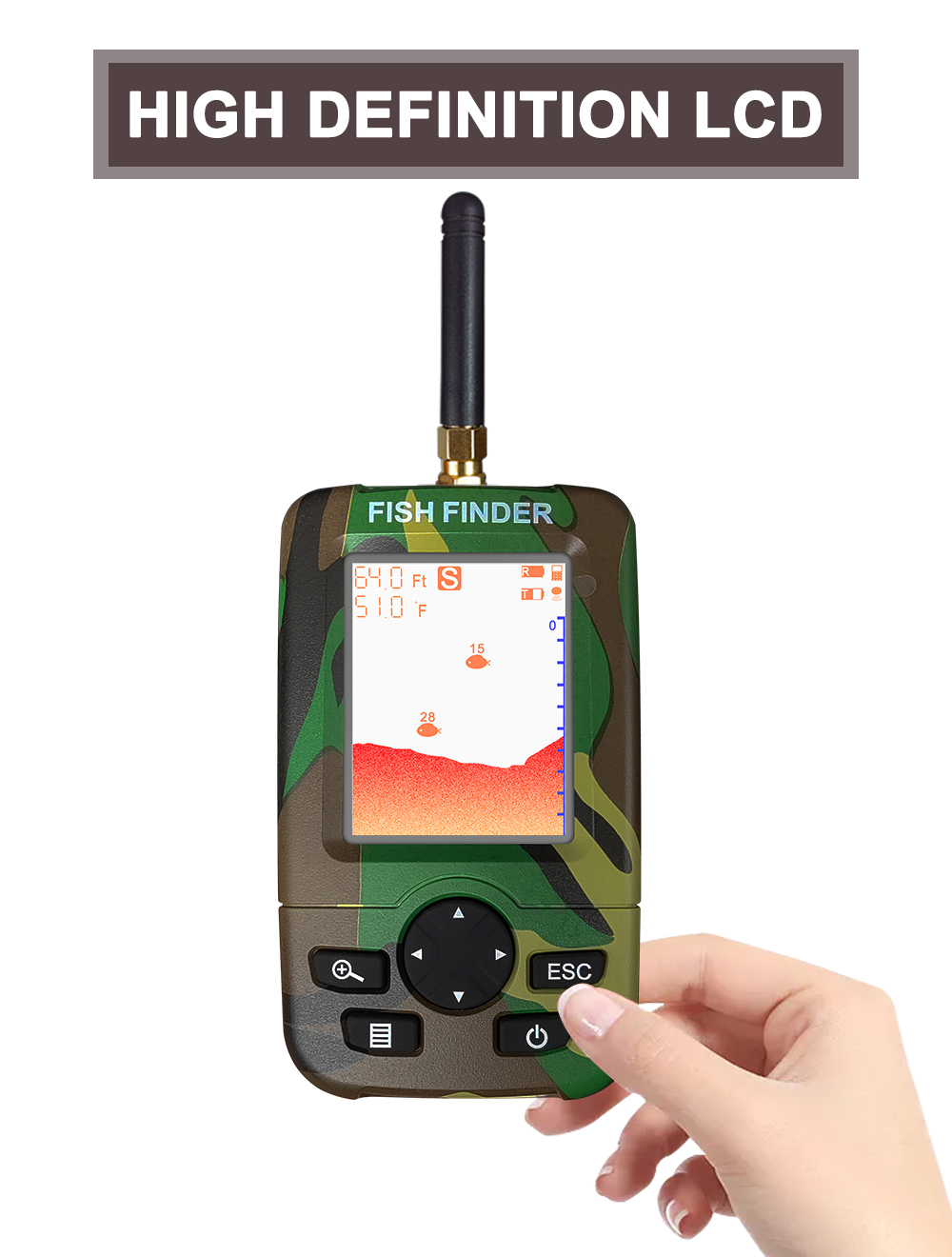 Smart Portable Sonar Fish Find - Fishing Boat Depth Finder reseña y precio
