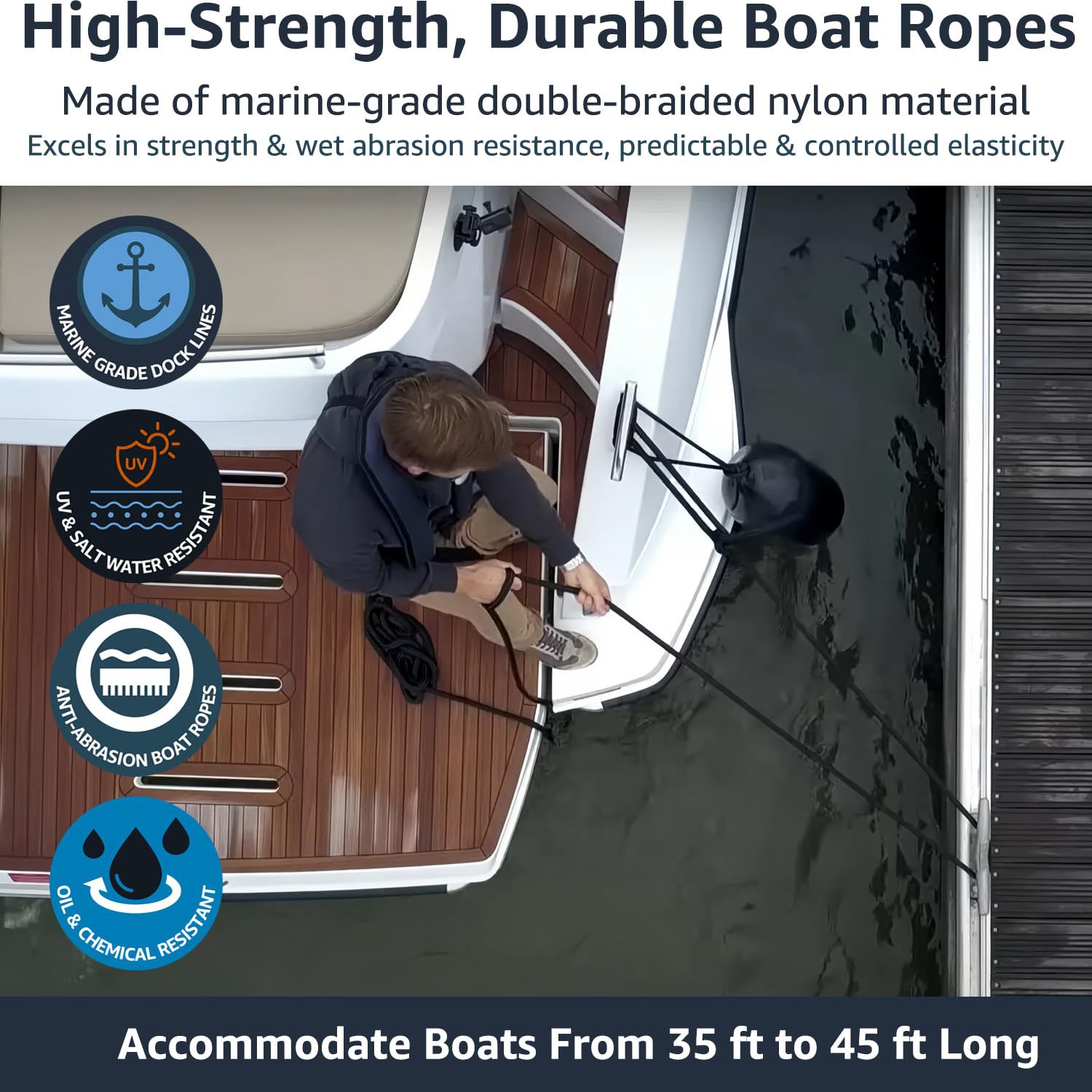 Marine Dock Rope Nylon Docking - Fishing Boat Paddle reseña y precio