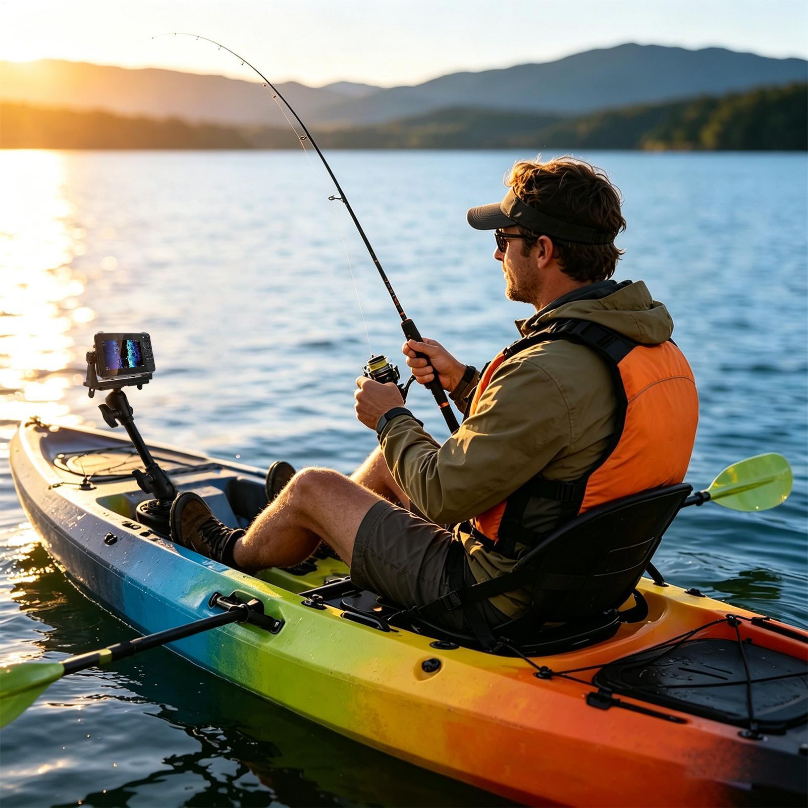 Kayak Transducer Mount 360 Deg - Fishing Boat Depth Finder reseña y precio