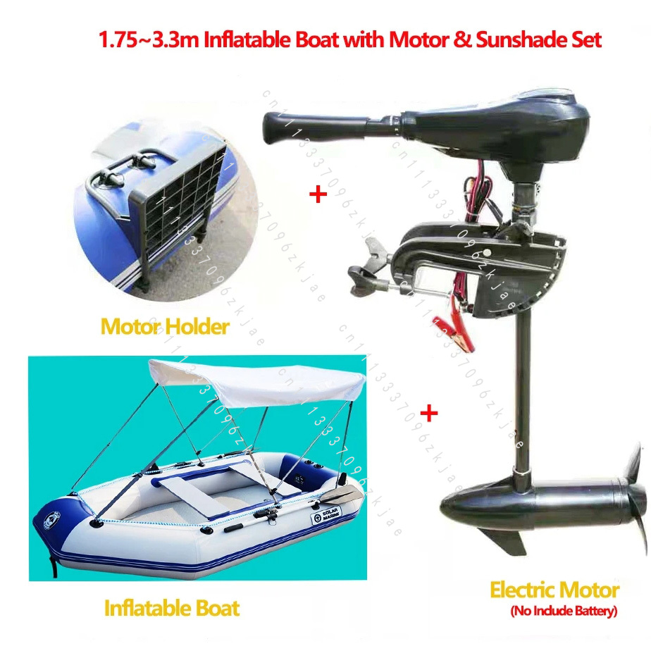 1.75~3.3m Inflatable Boat with - Fishing Boat Trailer reseña y precio