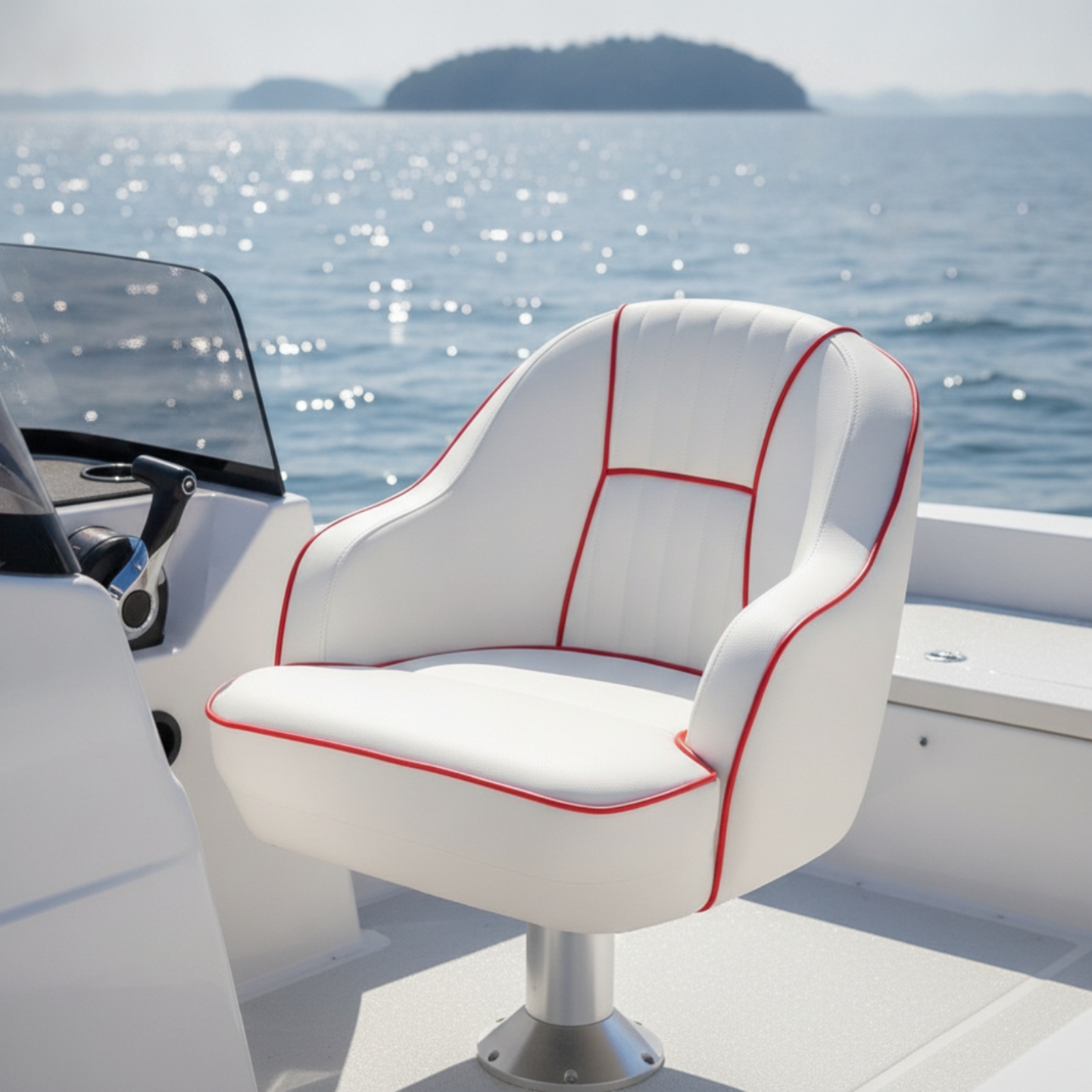 Pilot's Boat Seat Contoured He - Fishing Boat Seat reseña y precio