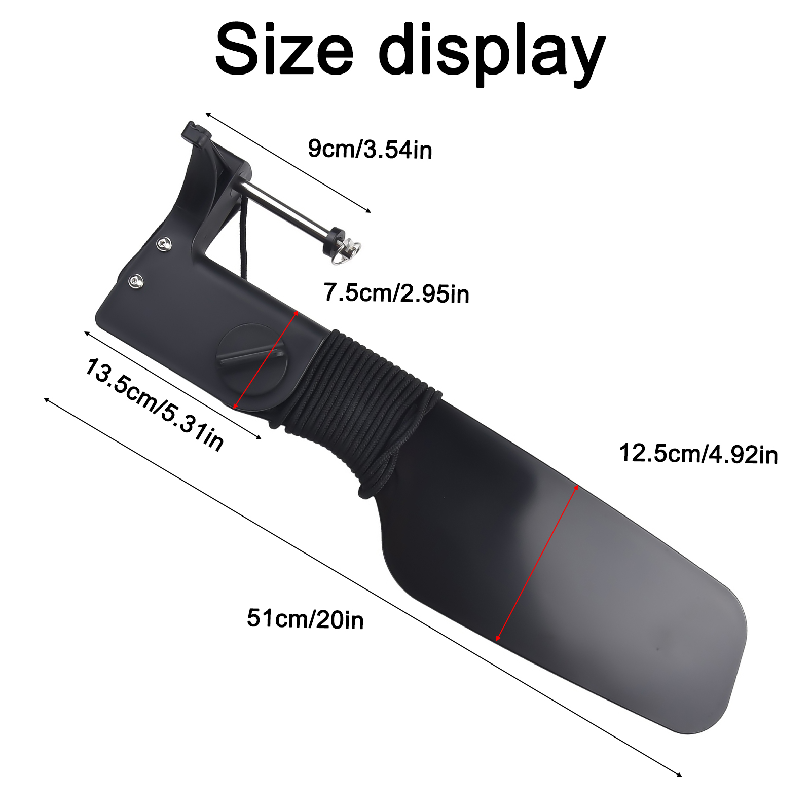 Boat Rudder for Kayak Canoe wi - Fishing Boat Steering Wheel reseña y precio